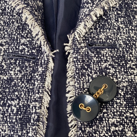 Talbots Fringed Edge Tweed Jacket - Picture 13 of 13